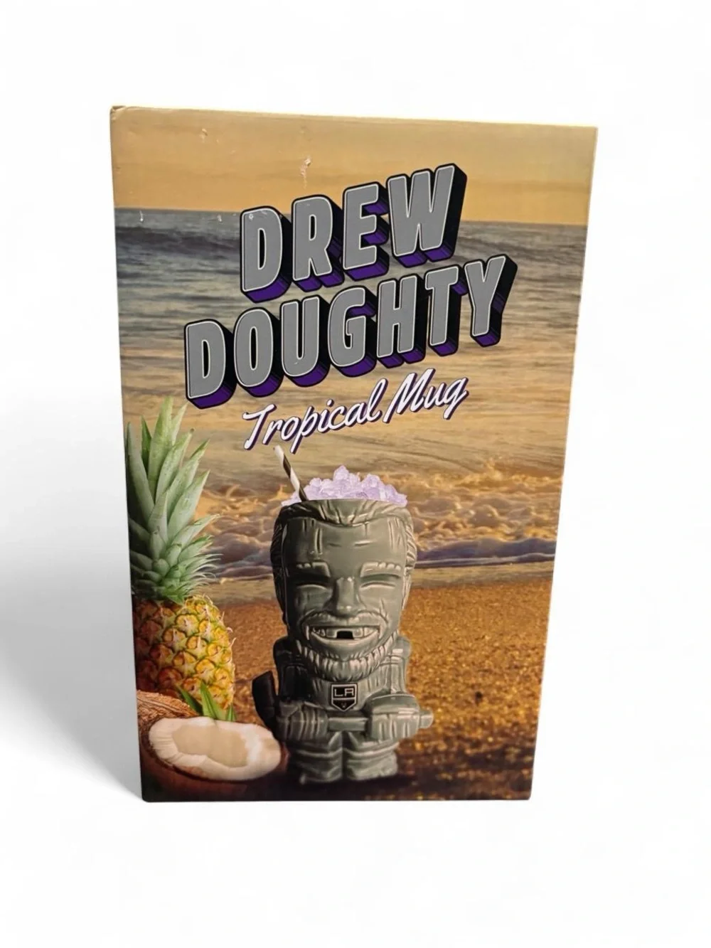 LA Kings Drew Doughty Geeki Tikis Tropical Mug 2021 Stadium Giveaway SGA Boxed